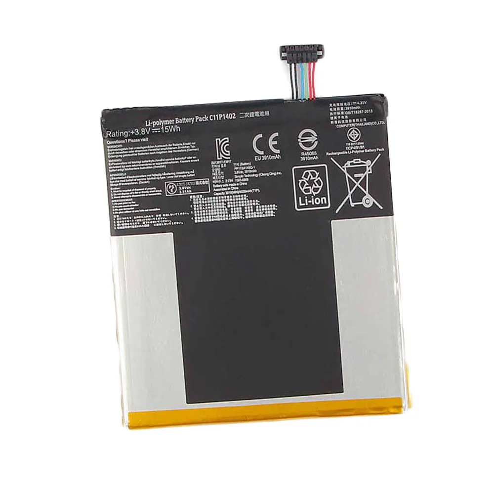 2pcs/lot C11P1402 Battery For ASUS Fone Pad 7 ME375C FE375 FE375CXG K019 3910mAh high quality battery
2pcs/lot C11P1402 Battery For ASUS Fone Pad 7 ME375C FE375 FE375CXG K019 3910mAh high quality battery