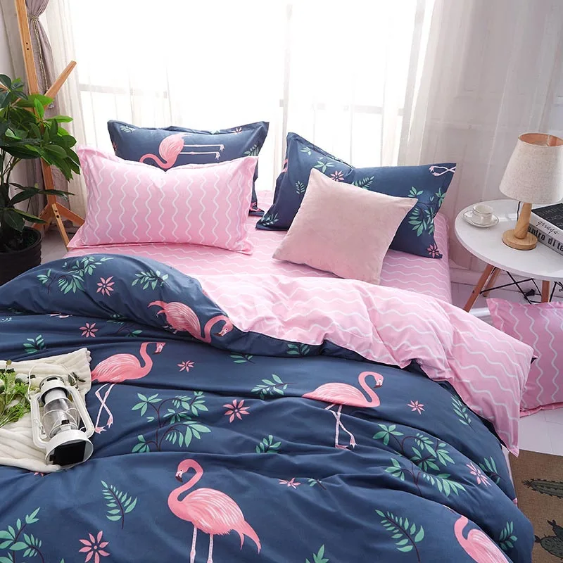 HZTRXUN Cartoon Pink Flamingo Bedding Sets 3/4pcs Geometric Pattern Bed Linings Duvet Cover Bed Sheet Pillowcases Cover Set
HZTRXUN Cartoon Pink Flamingo Bedding Sets 3/4pcs Geometric Pattern Bed Linings Duvet Cover Bed Sheet Pillowcases Cover Set