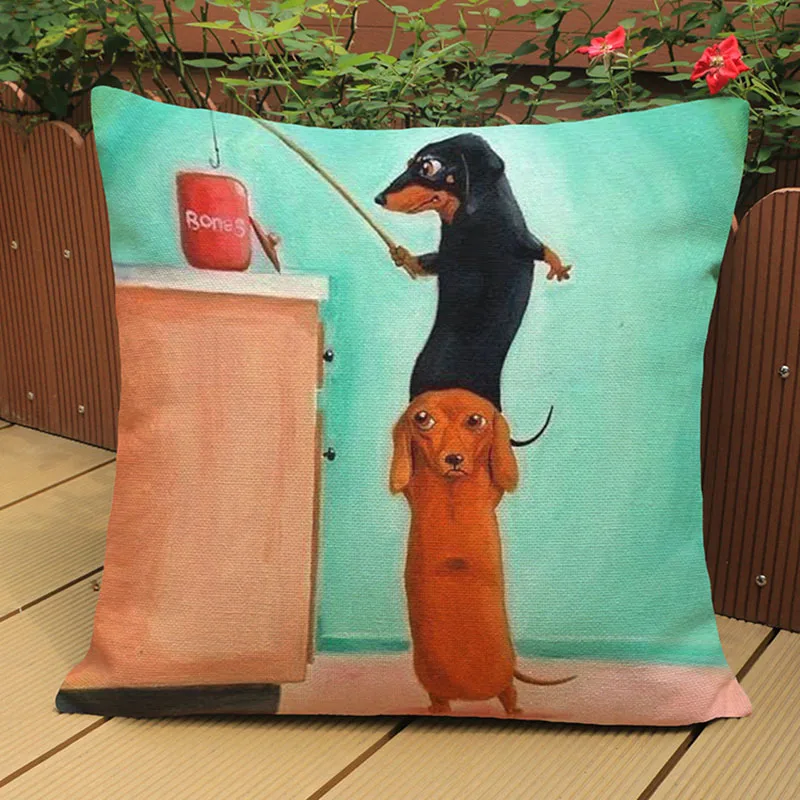 Cartoon Cute Funny Animal Dog Dachshunds Christmas Love Linen Throw Pillow Case Home Sofa Room Car Decoration Cushion Cover
Cartoon Cute Funny Animal Dog Dachshunds Christmas Love Linen Throw Pillow Case Home Sofa Room Car Decoration Cushion Cover