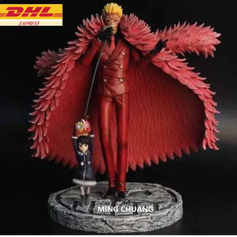 

10" ONE PIECE Statue Seven Warlords Of The Sea Bust Donquixote Doflamingo Full-Length Portrait GK Action Figure Toy BOX D642