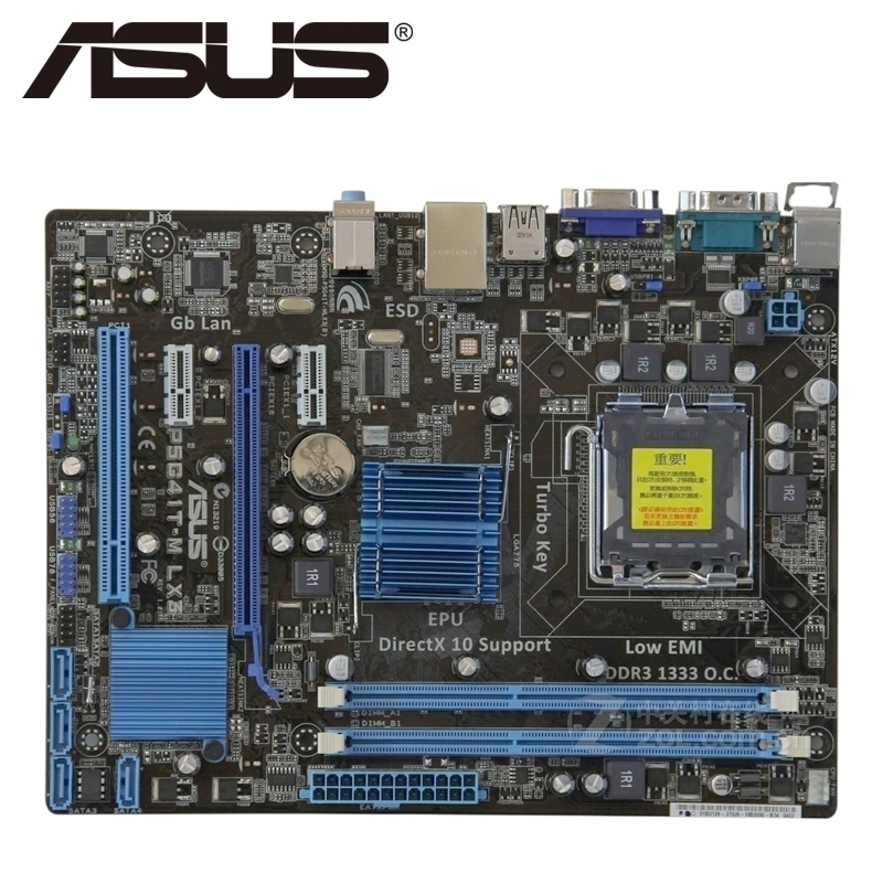 Настольная Материнская плата Asus P5G41T M LX3 G41 Socket LGA 775 Q8200 Q8300 DDR3 8G u ATX UEFI BIOS