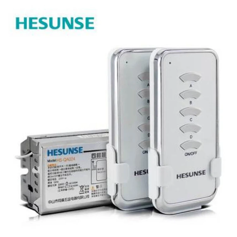 HS-QA024 1305W AC 220V 4 Channels Wireless Remote Control Switch Remote Receiver Transmitter Smart home segment remote control
HS-QA024 1305W AC 220V 4 Channels Wireless Remote Control Switch Remote Receiver Transmitter Smart home segment remote control
