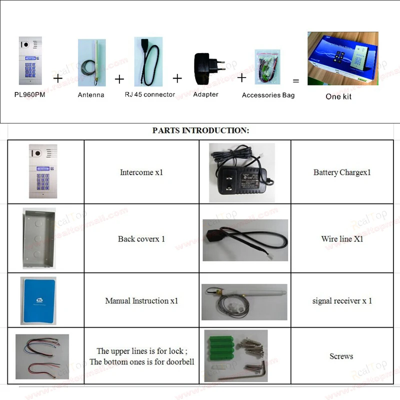 3G 4G/ WiFi IP intercom system two-way and remotely unlock door global video phone | Безопасность и защита