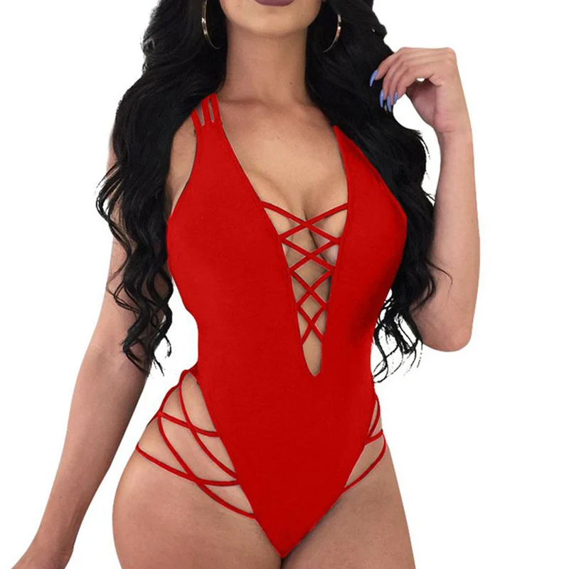 Sexy Backless Swimwear 2019 Women Deep V Bandage Swimsuit Solid One Piece Swimsuit Female Bathing Suit Monokini Beachwear
Sexy Backless Swimwear 2019 Women Deep V Bandage Swimsuit Solid One Piece Swimsuit Female Bathing Suit Monokini Beachwear