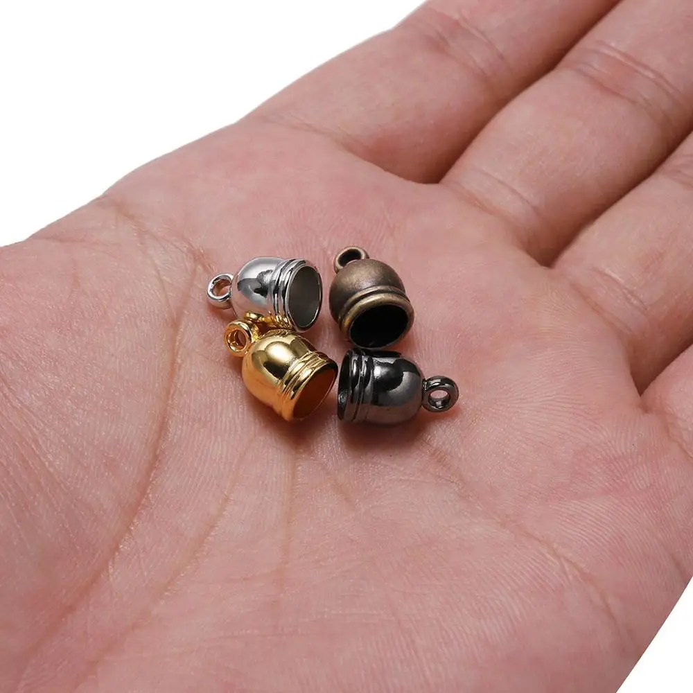 50pcs/lot Crimp End Clasps Tip Tassel Caps Beads Necklace Leather Cord Crimps End Caps Fastener For DIY Jewelry Making Findings
50pcs/lot Crimp End Clasps Tip Tassel Caps Beads Necklace Leather Cord Crimps End Caps Fastener For DIY Jewelry Making Findings