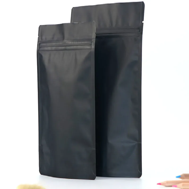 100pcs Tear Notches recyclable black mylar bag aluminum foil flat open top pouch sachets food powder
100pcs Tear Notches recyclable black mylar bag aluminum foil flat open top pouch sachets food powder