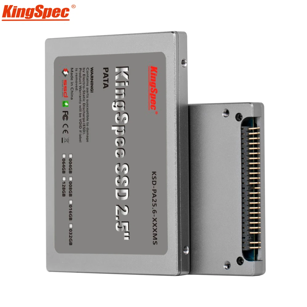 

Kingspec 2.5 inch PATA 44pin IDE ssd 16GB 32GB 64GB 128GB 4C MLC Flash Solid State Disk hd Hard Drive IDE for Laptop Desktop