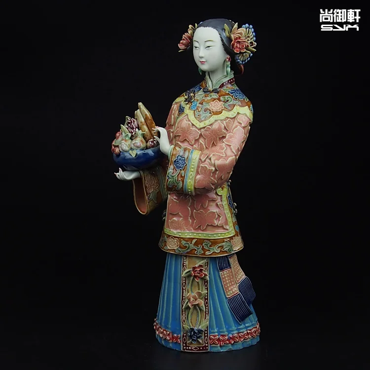 Shiwan doll master of fine ladies of ancient figures decorated life and Tianqi handmade ceramic crafts creative
Shiwan doll master of fine ladies of ancient figures decorated life and Tianqi handmade ceramic crafts creative