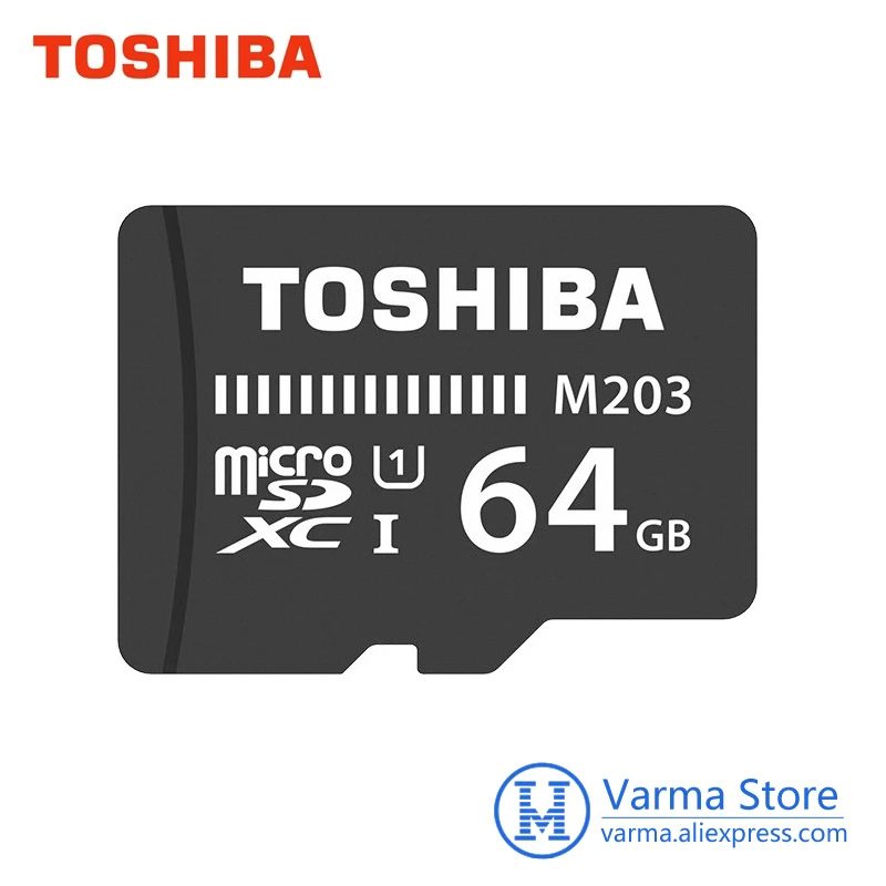 Toshiba карты памяти M203 micro SD UHS I 64 Гб U1 Class10 FullHD флэш microSDXC microSD|micro sd memory card|memory cardmicro |