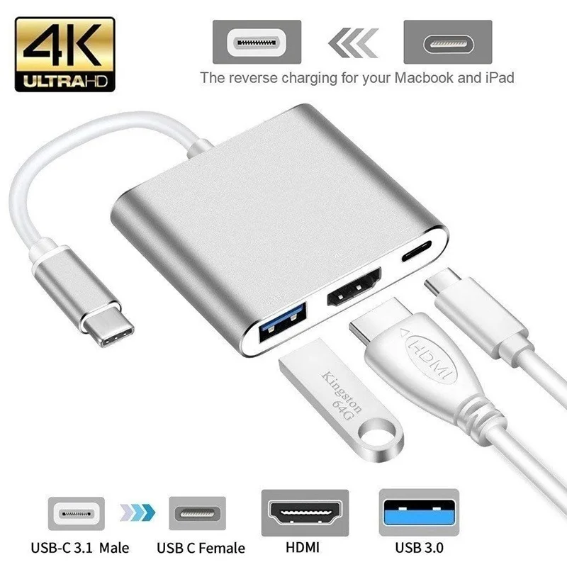 Концентратор USB Type-C HDMI 4K, адаптер USB-C на 3,0, зарядный порт USB для сетчатых MacBook Chromebook Pixel устройств для HDTV
Концентратор USB Type-C HDMI 4K, адаптер USB-C на 3,0, зарядный порт USB для сетчатых MacBook Chromebook Pixel устройств для HDTV