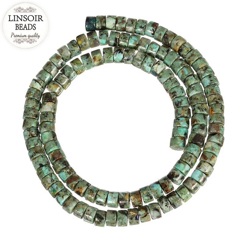 LINSOIR 110pcs/strand Natural Stone African Created Beads Dia 5.5mm Loose Rondelles Spacer Beads for DIY Jewelry Making F5428
LINSOIR 110pcs/strand Natural Stone African Created Beads Dia 5.5mm Loose Rondelles Spacer Beads for DIY Jewelry Making F5428