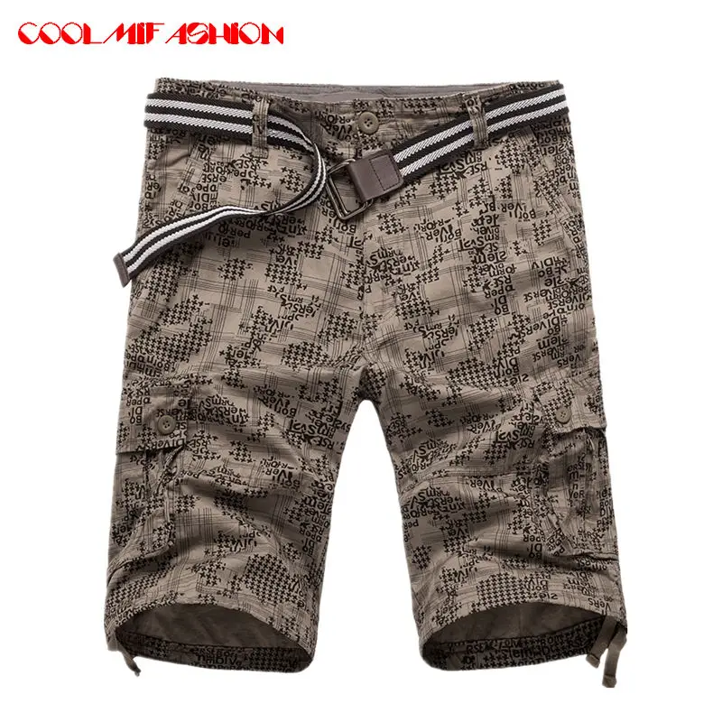 Coolmifashion Лето Militar тактические грузовые шорты Мужчины Тефлон камуфляж военный