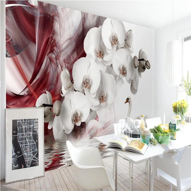 beibehang Large wallpaper mural photo custom any size modern aesthetic beautiful Phalaenopsis Swan TV background wall
beibehang Large wallpaper mural photo custom any size modern aesthetic beautiful Phalaenopsis Swan TV background wall
