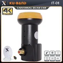 X-Square Universal LNB For Satellite TV Receiver HD Digital Support 4K Ku Band LNB Noise Figure 0.1dB Single LNBF Waterproof LNB