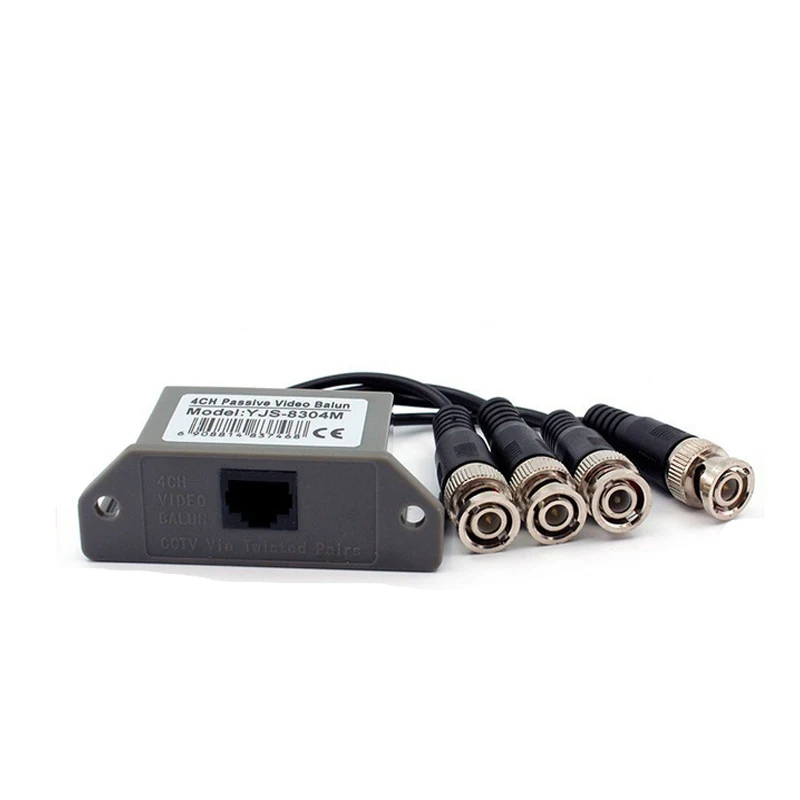 Высокое качество 4ch UTP CCTV Balun пассивный приемопередатчик RG45 с BNC соединительный
