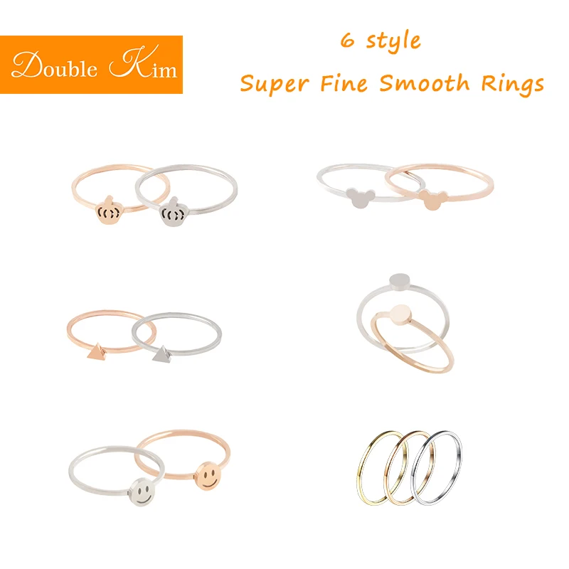Super Fine Smooth Rings Titanium Stainless Steel Material Sample Style Fashion Women Jewelry Wedding Engagement Party Gift
Super Fine Smooth Rings Titanium Stainless Steel Material Sample Style Fashion Women Jewelry Wedding Engagement Party Gift