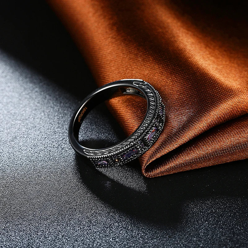 Luxury Black Gold Color Band Rings Wedding Jewelry Accessory Cubic Zirconia Crystal Engagment Promise Rings Femme
Luxury Black Gold Color Band Rings Wedding Jewelry Accessory Cubic Zirconia Crystal Engagment Promise Rings Femme