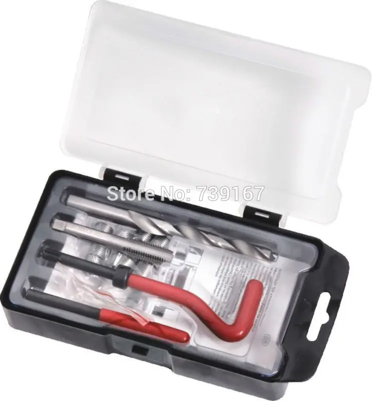 Car Motorcycle Thread Repair Tool For Helicoil M5 X 0.8 Auto Helical Coil Wire Insert Repair Kit Garage Tools ST0059A
Car Motorcycle Thread Repair Tool For Helicoil M5 X 0.8 Auto Helical Coil Wire Insert Repair Kit Garage Tools ST0059A