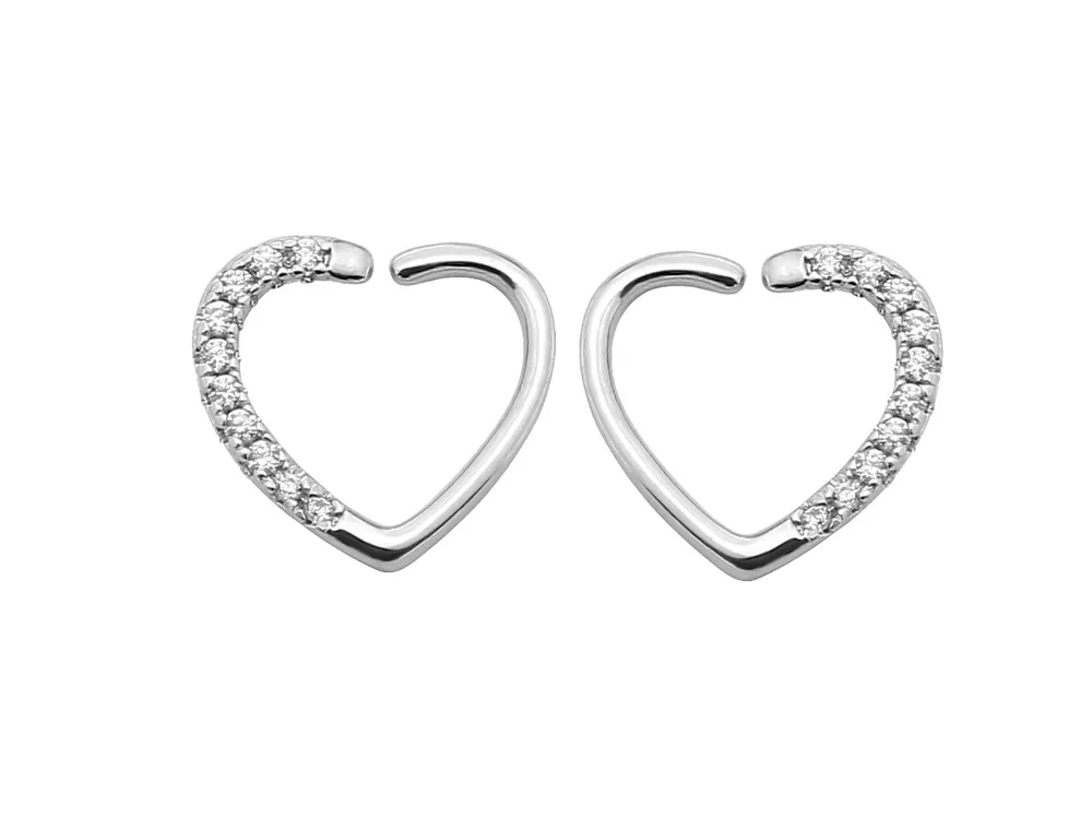 10pcs Free Shippment CZ Gems Nose Ring/Nipple/Ear BCR Body Piercing earring Helix/Tragus/Cartilage Body Piercing 18G Heart Shape
10pcs Free Shippment CZ Gems Nose Ring/Nipple/Ear BCR Body Piercing earring Helix/Tragus/Cartilage Body Piercing 18G Heart Shape