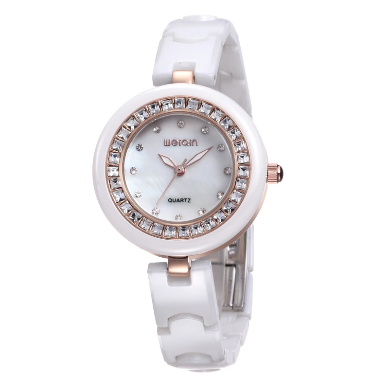 WEIQIN Ladies Watches Womens Luxury Brand Waterproof Quartz Ceramic Bracelet Watch Women Rhinestone Gold Wristwatch reloj mujer
WEIQIN Ladies Watches Womens Luxury Brand Waterproof Quartz Ceramic Bracelet Watch Women Rhinestone Gold Wristwatch reloj mujer