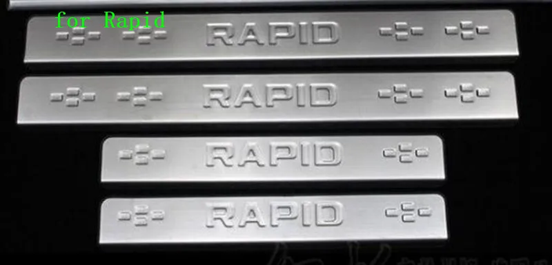 Stainless Steel Scuff Plate/Door Sill Door Sill pedal bienvenidos Fenders For Skoda Rapid 2013 -2018 Car Styling
Stainless Steel Scuff Plate/Door Sill Door Sill pedal bienvenidos Fenders For Skoda Rapid 2013 -2018 Car Styling