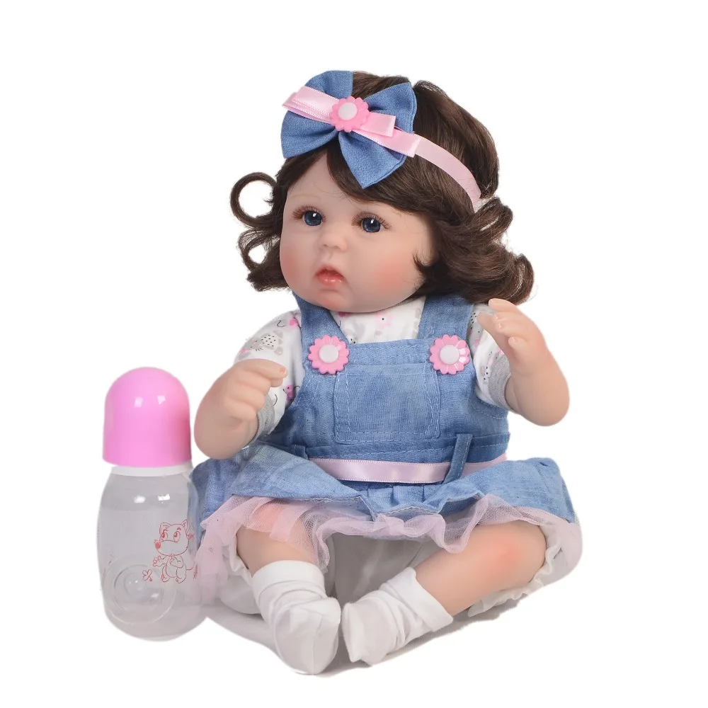 18"42cm silicone reborn baby dolls bebes reborn girl curly hair wig soft touch real baby doll alive boneca reborn
18"42cm silicone reborn baby dolls bebes reborn girl curly hair wig soft touch real baby doll alive boneca reborn