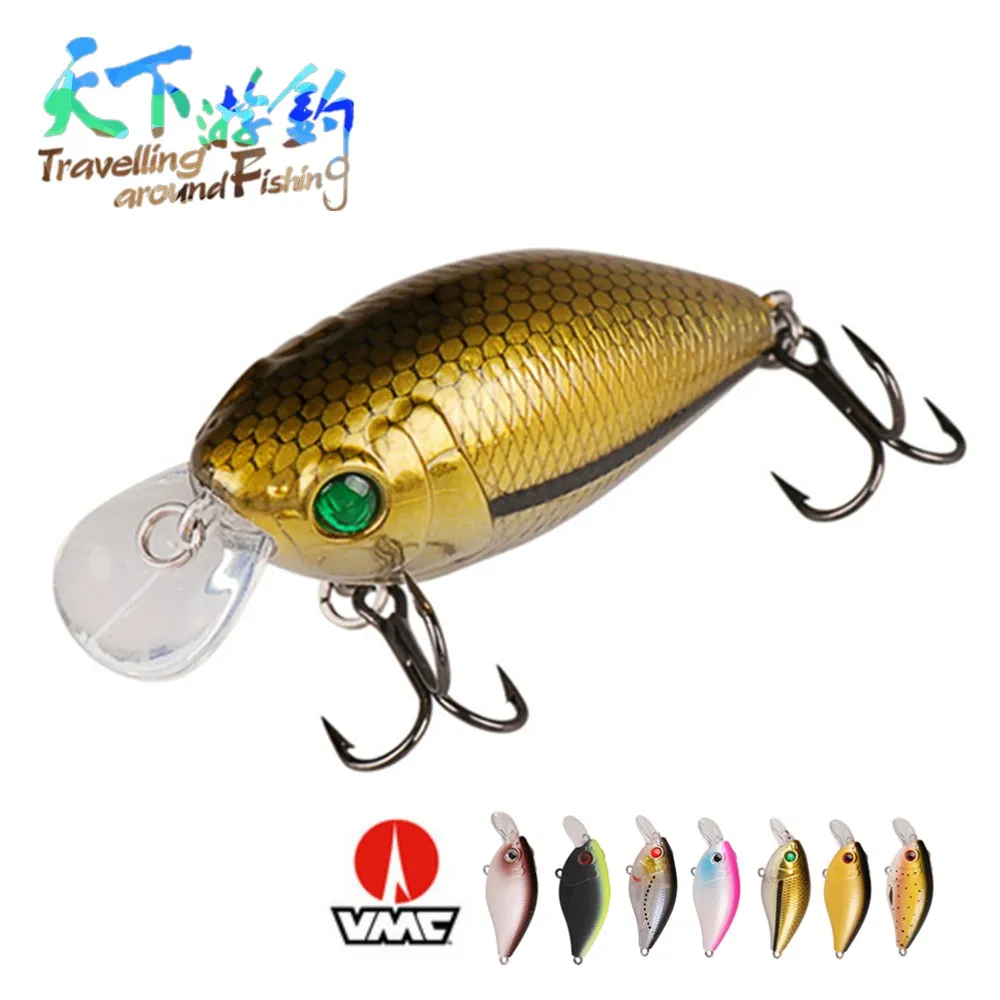 TAF Crank Bait 5 см 9 г рыболовные приманки ABS пластик плавающий кринок крючок VMC Isca