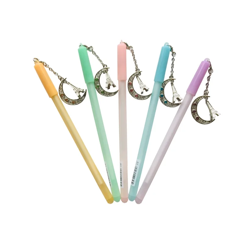 1pc 0.5mm Creative Kawaii Romantic Moon and Tower Pendant Gel Pen Rollerball Signing Pen School Office Supply Stationery
1pc 0.5mm Creative Kawaii Romantic Moon and Tower Pendant Gel Pen Rollerball Signing Pen School Office Supply Stationery