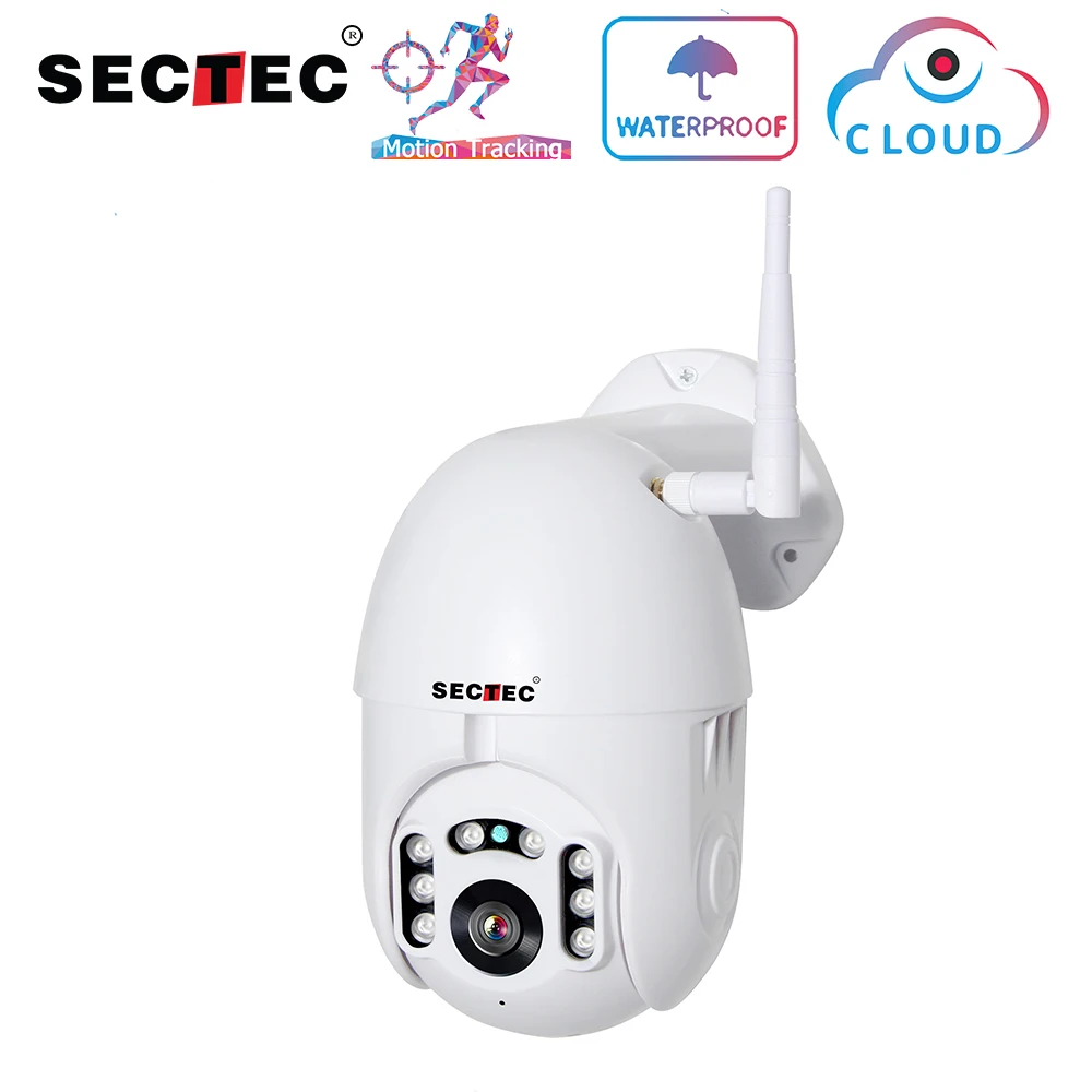 SECTEC 1080P PTZ IP камера с автоматическим отслеживанием Скорости Купола WiFi