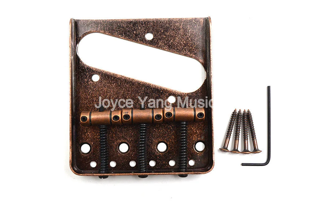 Bronze Gun Black 3 Saddle Square Electric Guitar Bridge With 4 Screws For FD Tele Style Guitar Free Shipping
Bronze Gun Black 3 Saddle Square Electric Guitar Bridge With 4 Screws For FD Tele Style Guitar Free Shipping