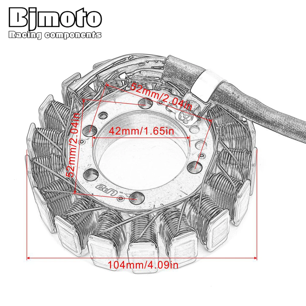 Motorcycle Stator Coil For Kawasaki Z1000 ZR1000 ZX1000 NINJA 1000 Z1000SX ZX1000 ZR800 Z800 ABS 21003-0133-0122 21003-0096
Motorcycle Stator Coil For Kawasaki Z1000 ZR1000 ZX1000 NINJA 1000 Z1000SX ZX1000 ZR800 Z800 ABS 21003-0133-0122 21003-0096