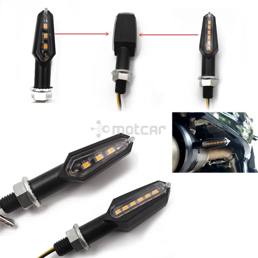 2pcs Motorcycle Double Side 3+6 LEDS Turn Signal Blinker Indicators Light Lamp Amber For Honda Yamaha Suzuki Kawasaki KTM Ducati
2pcs Motorcycle Double Side 3+6 LEDS Turn Signal Blinker Indicators Light Lamp Amber For Honda Yamaha Suzuki Kawasaki KTM Ducati