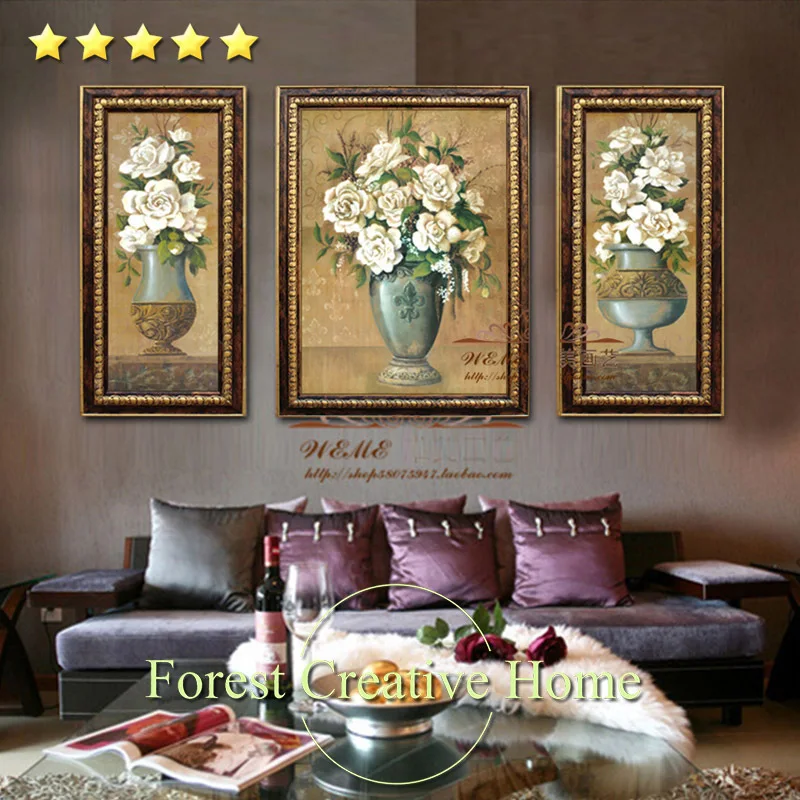 Europe classic style flowers oil painting wall living room home decoration 3 pcs customized oil canvas art painting
Europe classic style flowers oil painting wall living room home decoration 3 pcs customized oil canvas art painting