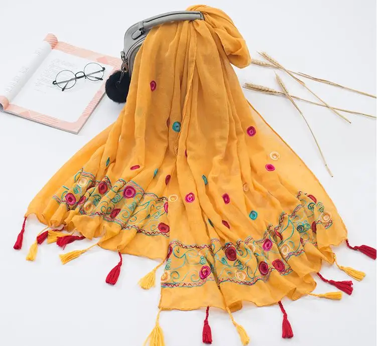 2017 New Dot Embroidery Tassel Scarf Shawls Women Vintage Floral Viscose Cotton Embroideried Wrap Hijab Muffler 10pcs/LOT
2017 New Dot Embroidery Tassel Scarf Shawls Women Vintage Floral Viscose Cotton Embroideried Wrap Hijab Muffler 10pcs/LOT