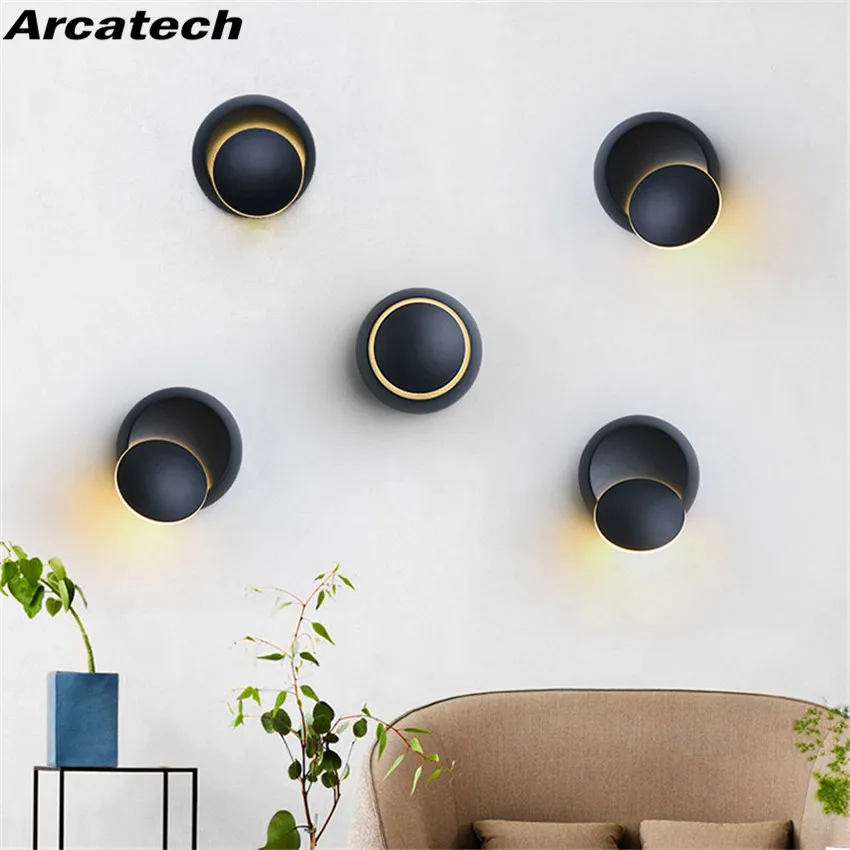 5W LED Wall Light Bedroom Bedside Lamp Modern Creative Crescent Shape Round Wall Lamp 360 Degree Rotation Adjustable Aluminum
5W LED Wall Light Bedroom Bedside Lamp Modern Creative Crescent Shape Round Wall Lamp 360 Degree Rotation Adjustable Aluminum