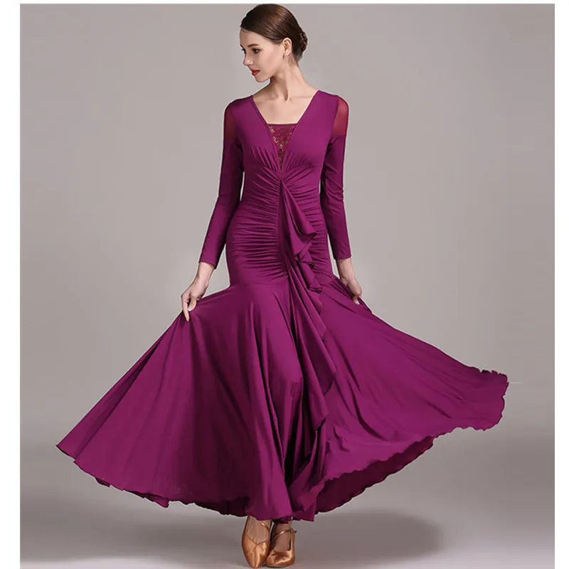 Lady Ballroom Dancing Dress Long Sleeve Waltz Dance Dress Female Tango Dancing Dress National Standard Dance Suit D-0344
Lady Ballroom Dancing Dress Long Sleeve Waltz Dance Dress Female Tango Dancing Dress National Standard Dance Suit D-0344