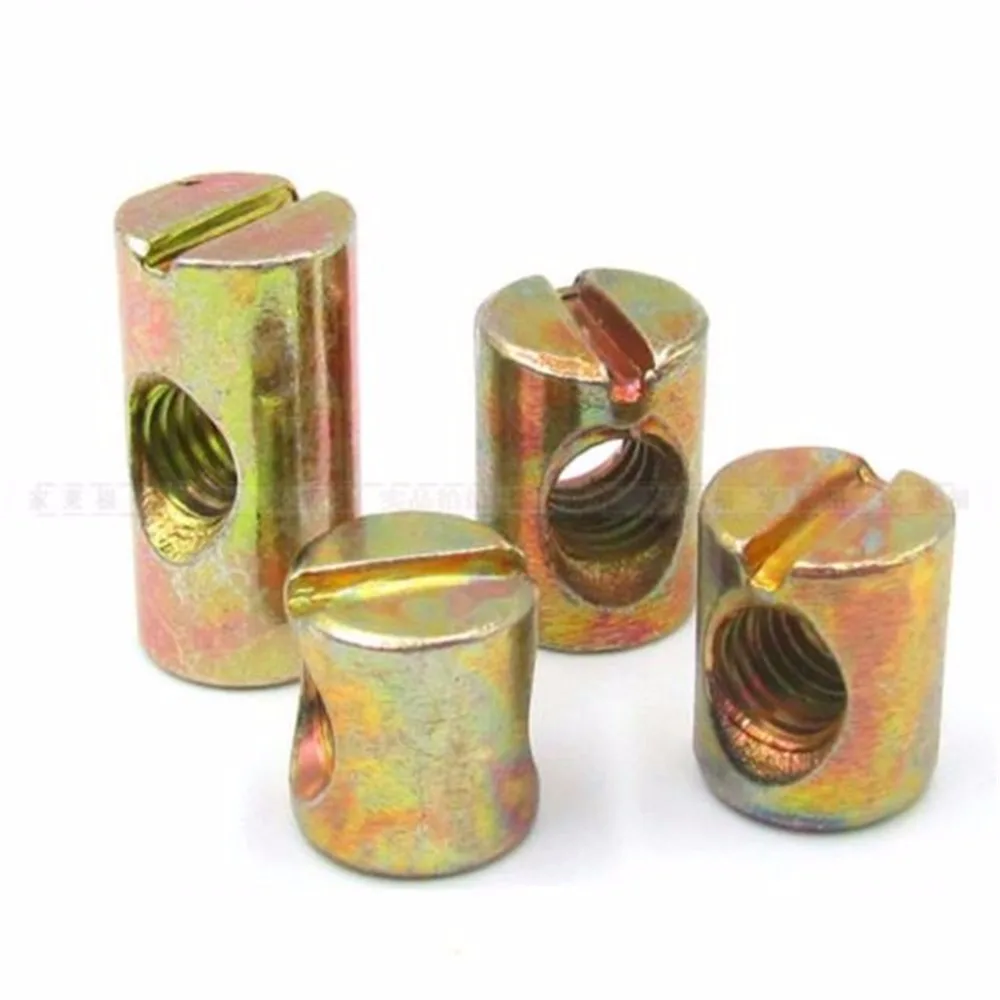 20pcs M6x12Lx10D M6x15Lx10D M6x20Lx10D Barrel Nut Bolts Cross Dowel Slotted fittings for Bed Crib Chair Horizontal Hole Nut
20pcs M6x12Lx10D M6x15Lx10D M6x20Lx10D Barrel Nut Bolts Cross Dowel Slotted fittings for Bed Crib Chair Horizontal Hole Nut