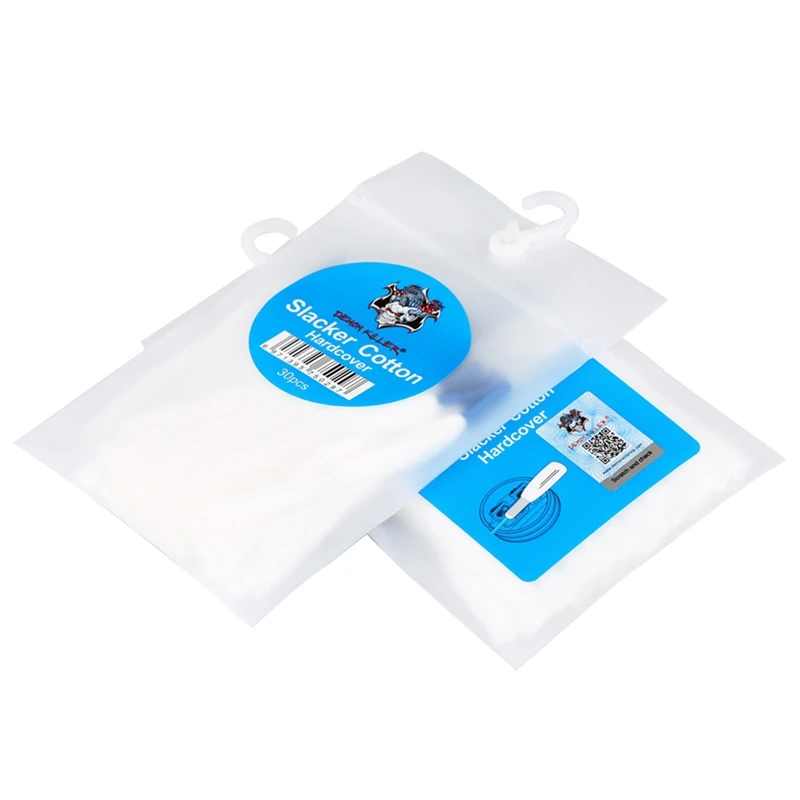 Original Demon Killer Slacker Cotton Hardcover E-cigarette Cotton For Electronic Cigarette Atomizer 30pcs/pack Vape Accessories
Original Demon Killer Slacker Cotton Hardcover E-cigarette Cotton For Electronic Cigarette Atomizer 30pcs/pack Vape Accessories
