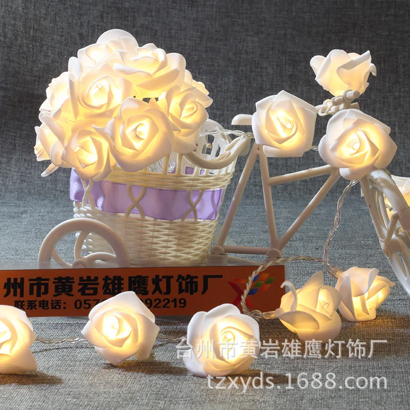 Girls Day party supplies wedding scene layout gold rose cloth full copper LED lights string lights
Girls Day party supplies wedding scene layout gold rose cloth full copper LED lights string lights