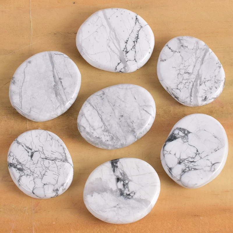 Natural jade chakra palm stone 30*22*7 mm white howlite mineral polishing slices tumbled figurine spiritual Reiki Healing
Natural jade chakra palm stone 30*22*7 mm white howlite mineral polishing slices tumbled figurine spiritual Reiki Healing