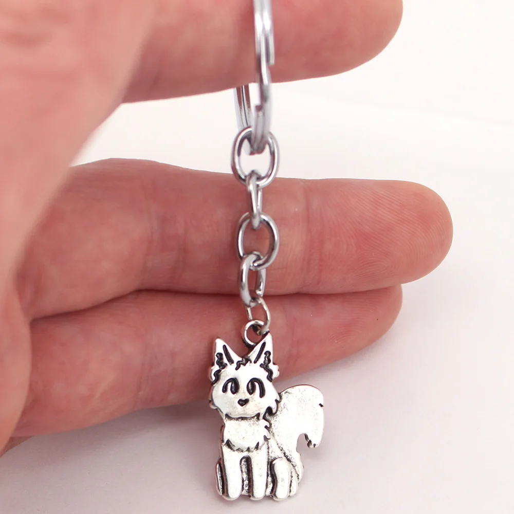 hzew cute cartoon Ancient silver color wolf key chains animal jewelry simple keychain
hzew cute cartoon Ancient silver color wolf key chains animal jewelry simple keychain