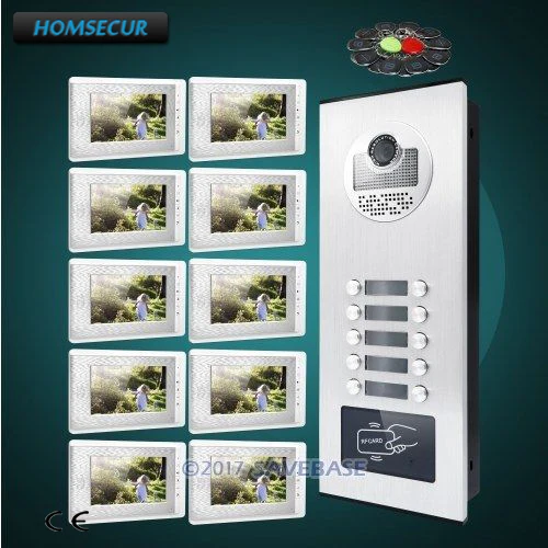HOMSECUR 7 "Hands-free видео дверной звонок безопасности Интерком + кнопка блокировки
HOMSECUR 7 "Hands-free видео дверной звонок безопасности Интерком + кнопка блокировки