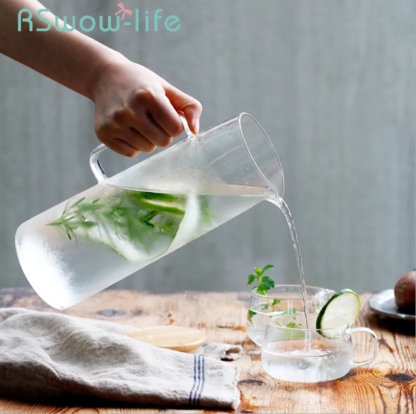 High Borosilicate Heat-resistant Glass Jug Set Explosion-proof Tea Set Summer Cold Drink Juice Kettle Glass Cup For Drinkware
High Borosilicate Heat-resistant Glass Jug Set Explosion-proof Tea Set Summer Cold Drink Juice Kettle Glass Cup For Drinkware