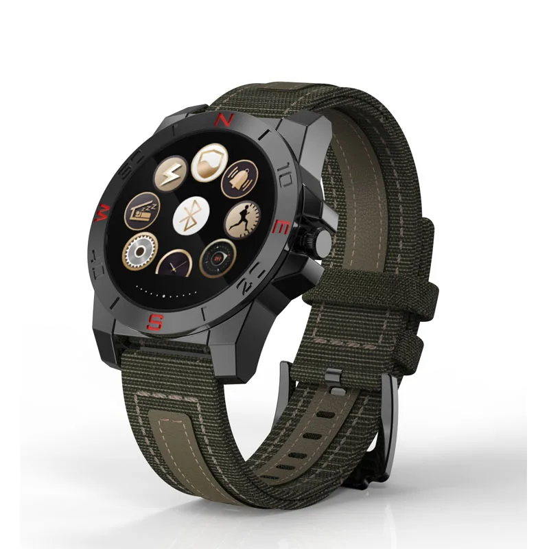 Sport Smart Watch Men Outdoor Bracelet Mountaineering Cycling Round Screen Stainless Steel Dial | Электроника