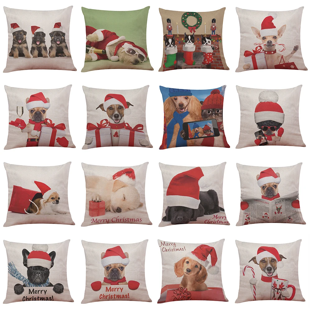 Decorative Christmas Dog Pillow Cover Home Decoration Christmas Throw Pillow Cover Cotton Linen Sofa Cushion Cover
Decorative Christmas Dog Pillow Cover Home Decoration Christmas Throw Pillow Cover Cotton Linen Sofa Cushion Cover