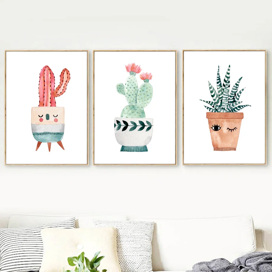 Nursery Baby Room Decoration Watercolor Cartoon Potted Cactus Flower Canvas Painting Nordic Posters And Prints Wall Art Pictures
Nursery Baby Room Decoration Watercolor Cartoon Potted Cactus Flower Canvas Painting Nordic Posters And Prints Wall Art Pictures