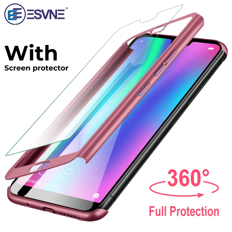 VEEAII 360 градусов полное покрытие защитный чехол для телефона Huawei Honor 8x 7x v9 v10 8 9 10 Lite