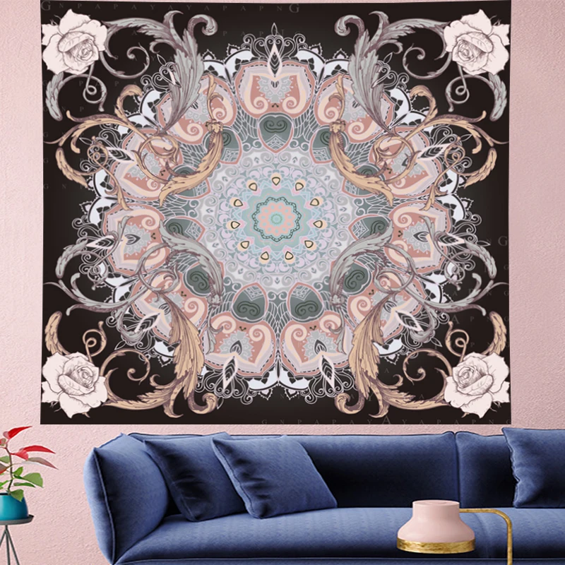 Indian Mandala Tapestry Wall Hanging light pink macrame flower Throw Rug yoga Blanket Camping Tent Travel Mattress Sleeping Pad
Indian Mandala Tapestry Wall Hanging light pink macrame flower Throw Rug yoga Blanket Camping Tent Travel Mattress Sleeping Pad