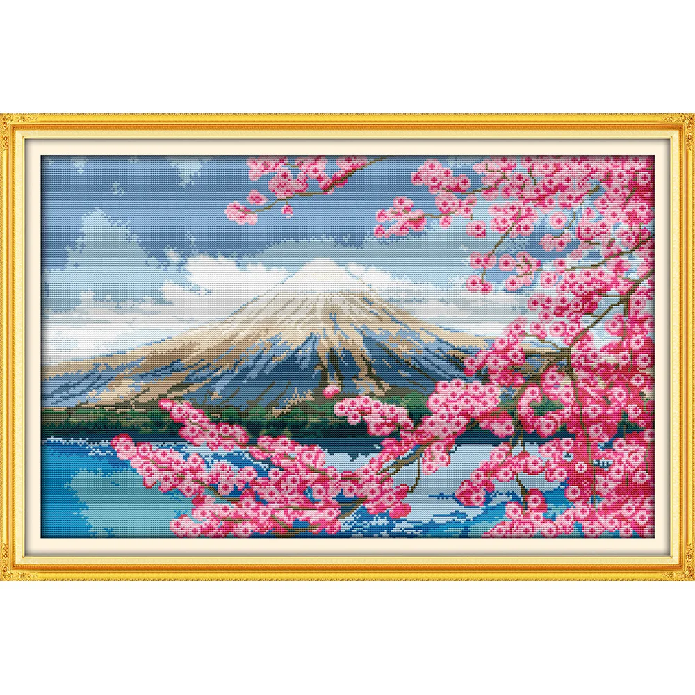 Everlasting Love Mount Fuji Chinese Cross Stitch Kits Ecological Cotton 11 14CT Stamped DIY Christmas Decorations For Home Gift
Everlasting Love Mount Fuji Chinese Cross Stitch Kits Ecological Cotton 11 14CT Stamped DIY Christmas Decorations For Home Gift