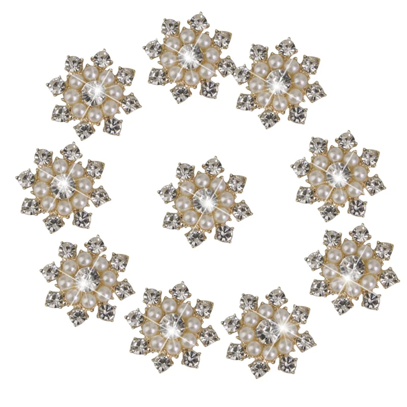Yundfly 5PCS Vintage Metal Decorative Buttons Crystal Pearl Flower Center Alloy Flat Back Rhinestone Buttons Diy Craft Supplies
Yundfly 5PCS Vintage Metal Decorative Buttons Crystal Pearl Flower Center Alloy Flat Back Rhinestone Buttons Diy Craft Supplies